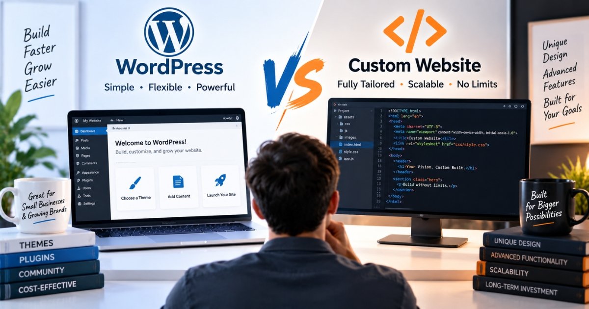 WordPress vs custom website